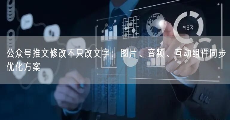 公众号推文修改不只改文字：图片、音频、互动组件同步优化方案