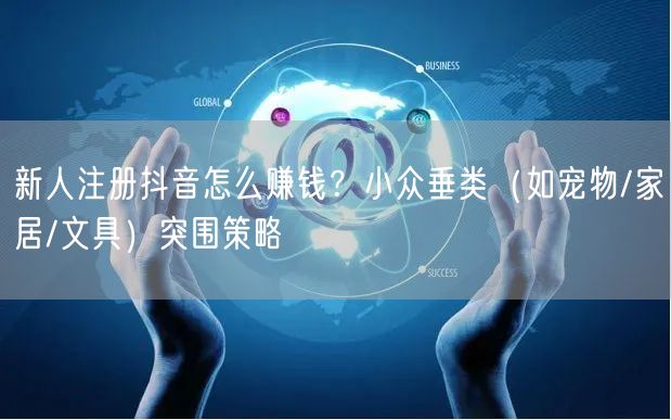 新人注册抖音怎么赚钱？小众垂类（如宠物/家居/文具）突围策略