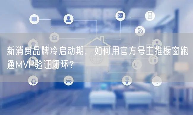 新消费品牌冷启动期，如何用官方号主推橱窗跑通MVP验证闭环？