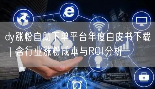 dy涨粉自助下单平台年度白皮书下载｜含行业涨粉成本与ROI分